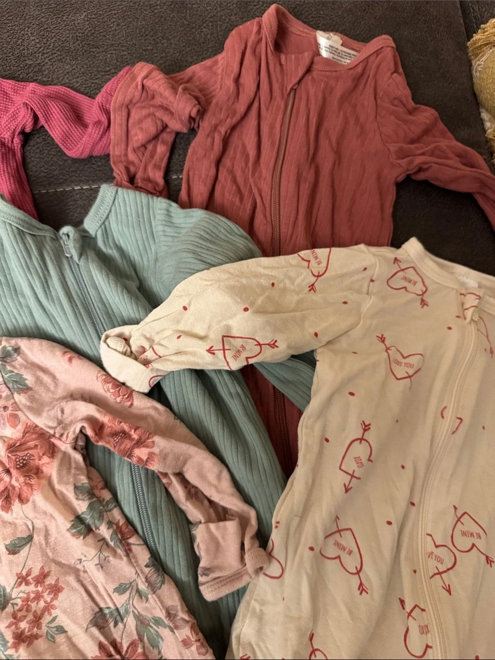 Baby Girl Sleep and Play Bundle - Pink, Rose, Mint, Cream